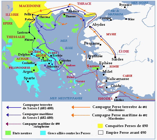 Bataille de Salamine : victoire navale des Grecs sur les Perses