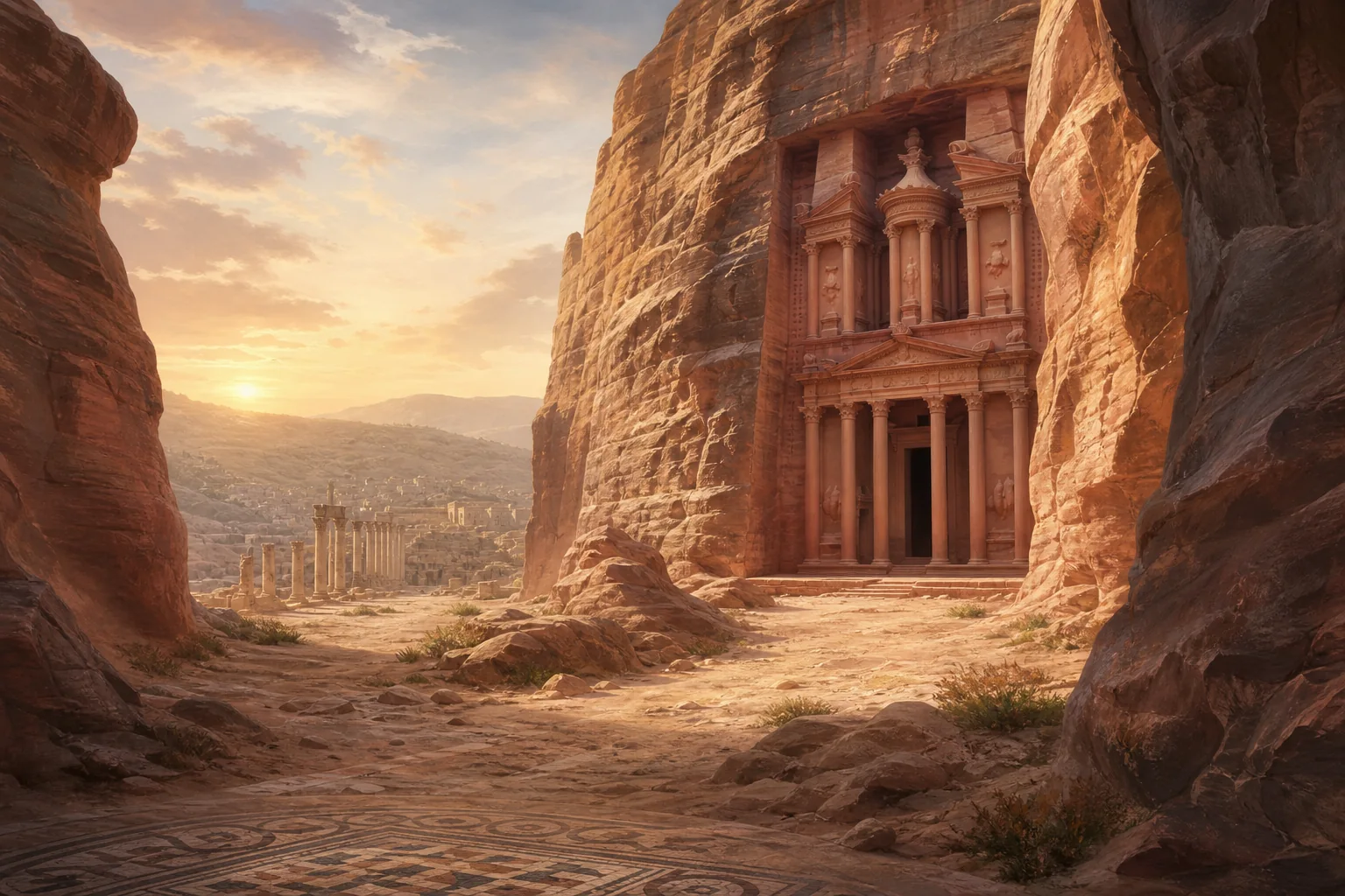 Voyage archéologique en Jordanie entre Pétra, Gérasa, Madaba et le mont Nébo